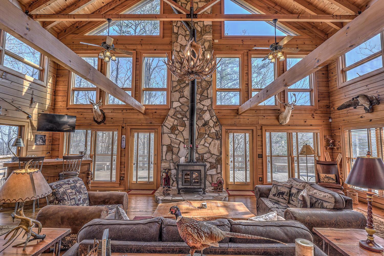Blue Ridge Bliss- Spacious Cabin, Pets, Hot Tub! 외부 사진